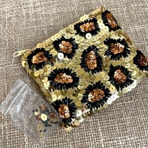 NWT Max Mayer 3.5”x4.5” sequined coin purse